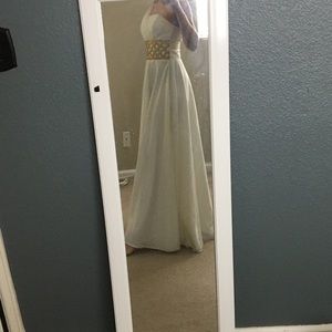 Cream Evening Dress